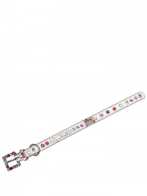 Supreme B.B. Simon Studded Dog Collar Bílé | RPBZ7117