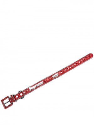 Supreme B.B. Simon Studded Dog Collar Červené | FFDK0380