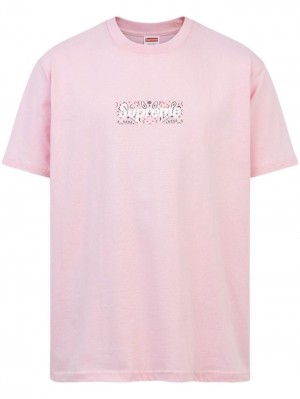 Supreme Bandana Box Logo Crew Neck Růžové | IBPF4120
