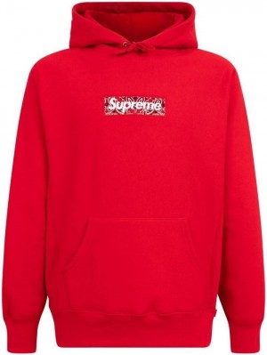 Supreme Bandana Box Logo Drawstring Červené | SOBP8685