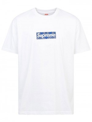 Supreme Bandana Box-logo Bílé | KNGI2581