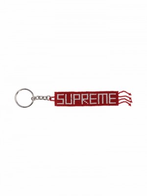 Supreme Beaded Logo Červené | AIEG0510