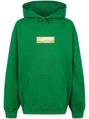 Supreme Bling Box Logo Drawstring Zelene | ZFSJ4816