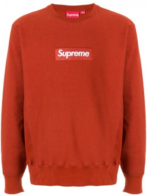 Supreme Box Logo Cres-neck Červené | UCDA1231