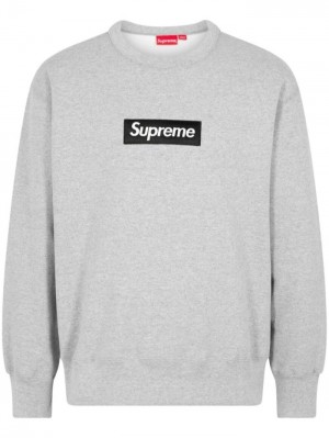 Supreme Box Logo Crewneck Šedé | WZWF6262