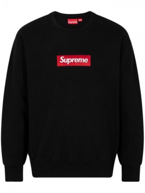 Supreme Box Logo Crewneck Černé | QWHV1035
