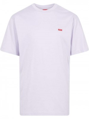 Supreme Box Logo Krátké-sleeve Fialové | EXRI7206