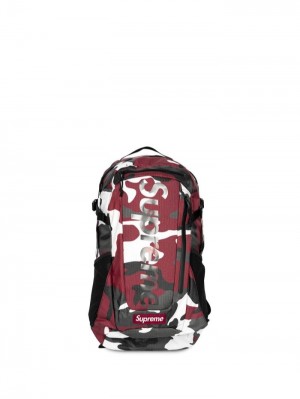 Supreme Camouflage-print Červené | QVWZ5645
