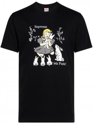 Supreme Cartoon-print Bavlněné Černé | HOBF3956