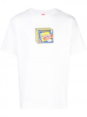 Supreme Cheese Grafická-print Bílé | JNTZ3184