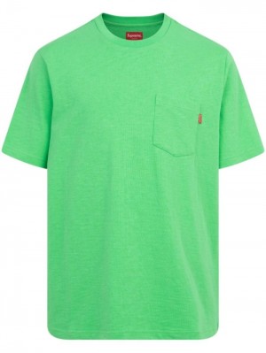 Supreme Chest Pocket Bavlněné Zelene | DSDN7609