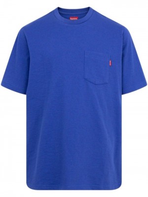 Supreme Chest-pocket Crew-neck Blue  | RXDY3292