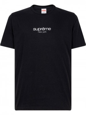 Supreme Classic Logo Crew Neck Černé | WSRF4020