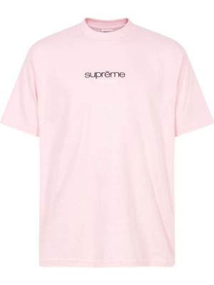 Supreme Classic Logo Crew-neck Růžové | TYTY8195