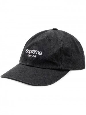 Supreme Classic Logo Denim Černé | IKVT8986