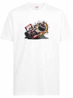 Supreme Crash Grafická-print Bílé | NHLV6198