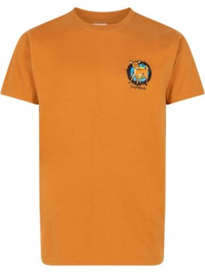 Supreme Deer Crew Neck Oranžové | DRWI4173