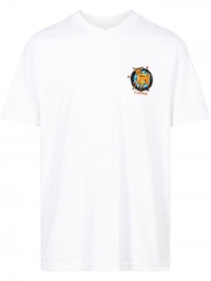 Supreme Deer Krátké-sleeve Bílé | QYYU0917