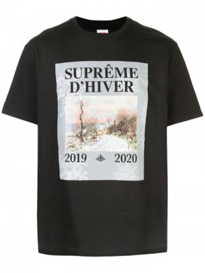 Supreme D'hiver Grafická-print Černé | KHOG4387