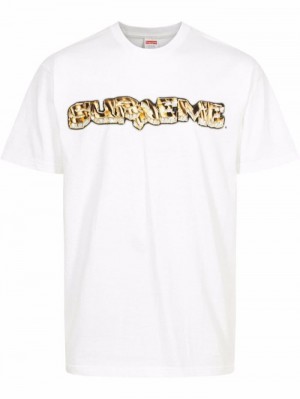 Supreme Diamond Logo-print Bílé | HCBK3524