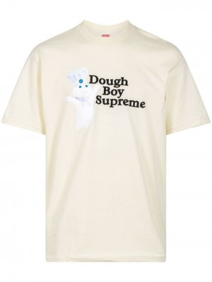 Supreme Doughboy Print Bílé | FAAQ5257