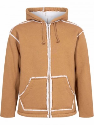 Supreme Faux Shearling S Kapucí Hnědé | VVTS3341