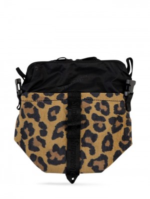Supreme Leopard-print Neck Pouch Hnědé Černé | SGCS1456