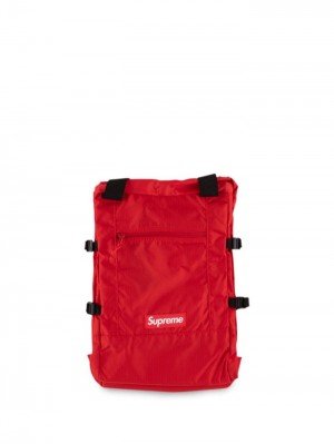 Supreme Logo Patch Tote Červené | NKHH5507