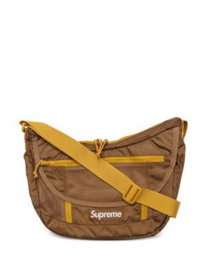 Supreme Logo-patch Messenger Bag Hnědé | CEXU8456