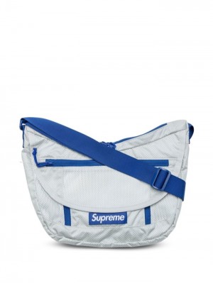 Supreme Logo-patch Messenger Bag Šedé | KAWU9738