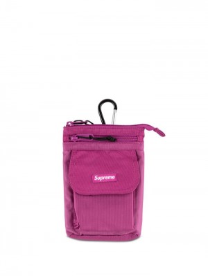 Supreme Logo-patch Shoulder Bag Růžové | ULVF2236