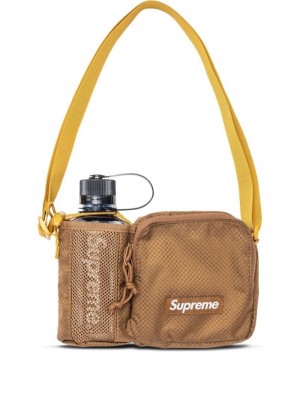 Supreme Logo-patch Side Bag Hnědé | NYHL0687
