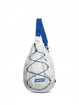 Supreme Logo-patch Sling Bag Šedé | SVHZ4473