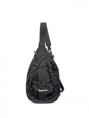 Supreme Logo-patch Sling Bag Černé | PIRM2086