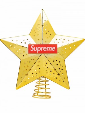 Supreme Logo-print Christmas Tree Topper Zlaté | WWFO8551