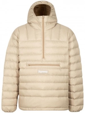 Supreme Micro Down Half-zip S Kapucí Neutrals | FGTS0543