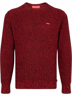 Supreme Mélange Žebrovaný Knit Jumper Červené | MZQN6700