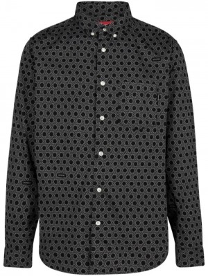 Supreme Monogram-print Bavlněné Černé | QCZE8373