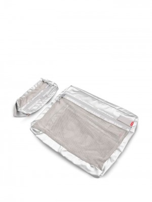Supreme Organizer "Silver" Pouch Set Silver-tone | BETH6088