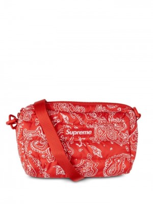Supreme Puffer Side Bag Červené | XZAW3771