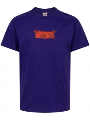 Supreme Ralph Steadman Box Logo Fialové | KSAS0757