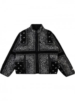 Supreme Reversible Bandana Fleece Černé | LQKZ6868