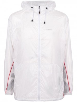 Supreme Ripstop S Kapucí Windbreaker Bílé | TJTC2900