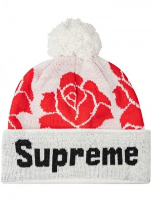 Supreme Rose Knit Bílé | ILUO9980