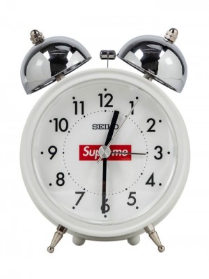 Supreme Seiko Alarm Clock Bílé | QKPH9163