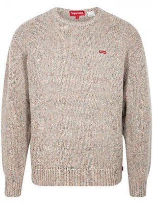 Supreme Small Box Logo Speckled Jumper Šedé | CIOO8087