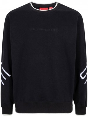 Supreme Stretch Crewneck Černé | MRDY9915