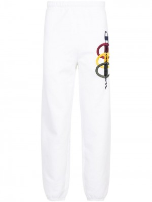 Supreme X Champion Stacked C Track Pants Bílé | RBHN6497