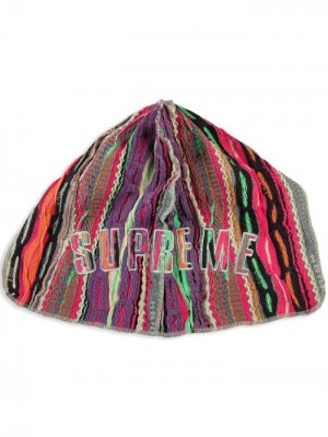 Supreme X Coogi Pletené Durag Fialové | LSHC5213