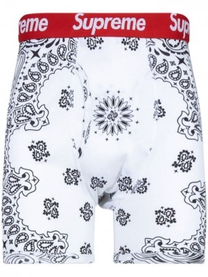 Supreme X Hanes Bandana Boxerské (Pack Of 2) Bílé | FDUN9417